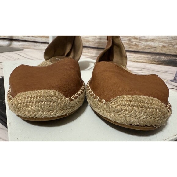 Eileen Fisher Womens Lala Espadrille Flat Size 7 Brown Leather Ankle Strap - Picture 7 of 10